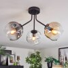 Ripoll Lampa sufitowa, Kula świetlna W kolorze bursztynu, Przezroczysty, Przydymiony, 3-punktowe