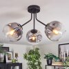 Ripoll Lampa sufitowa, Kula świetlna Przezroczysty, Przydymiony, 3-punktowe