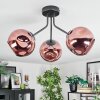 Ripoll Lampa sufitowa, Kula świetlna W kolorze miedzi, 3-punktowe