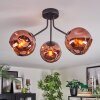 Ripoll Lampa sufitowa, Kula świetlna W kolorze miedzi, 3-punktowe
