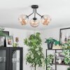 Koyoto Lampa sufitowa, Kula świetlna W kolorze bursztynu, 3-punktowe