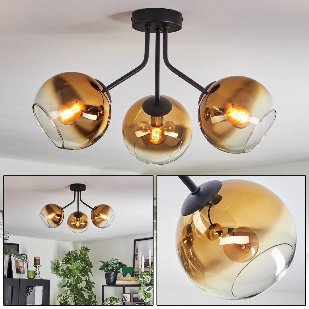 Koyoto Lampa sufitowa, Kula świetlna 42 cm Złoty, Przezroczysty, 3-punktowe main product photo