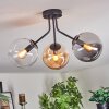 Gastor lampa sufitowa, kula świetlna 42 cm bursztynowy, przezroczysty, przydymiony, 3-punktowe
