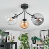 Gastor Lampa sufitowa, Kula świetlna 42 cm W kolorze bursztynu, Przezroczysty, Przydymiony, 3-punktowe