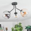 Gastor lampa sufitowa, kula świetlna 42 cm bursztynowy, przezroczysty, przydymiony, 3-punktowe