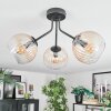 Koyoto lampa sufitowa, kula świetlna bursztynowy, przezroczysty, 3-punktowe