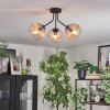 Koyoto Lampa sufitowa, Kula świetlna W kolorze bursztynu, Przezroczysty, 3-punktowe