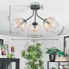 Koyoto Lampa sufitowa, Kula świetlna W kolorze bursztynu, Przezroczysty, 3-punktowe