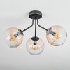 Koyoto Lampa sufitowa, Kula świetlna W kolorze bursztynu, Przezroczysty, 3-punktowe
