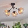 Koyoto Lampa sufitowa, Kula świetlna W kolorze bursztynu, Przezroczysty, 3-punktowe