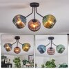 Koyoto lampa sufitowa, kula świetlna niebeieski, zielony, miedziany, 3-punktowe