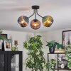Koyoto lampa sufitowa, kula świetlna niebeieski, zielony, miedziany, 3-punktowe