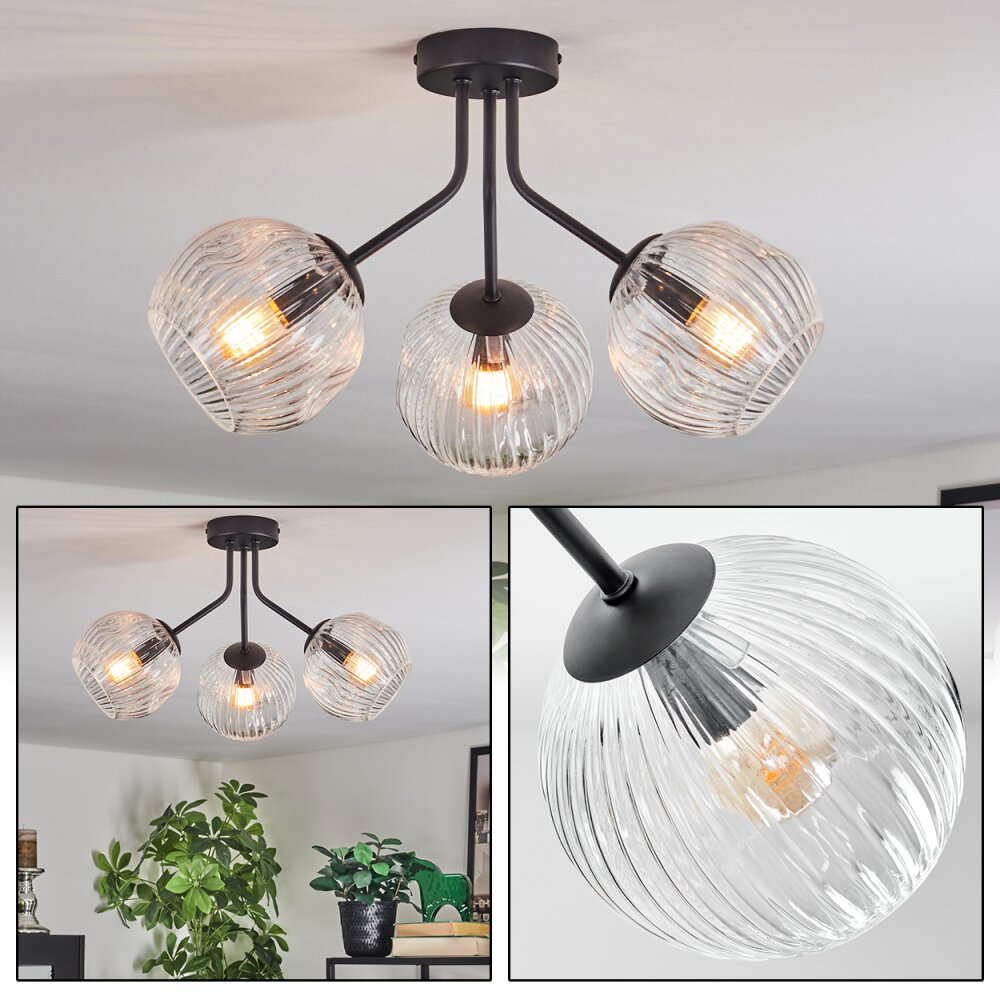 Ripoll Lampa sufitowa, Kula świetlna Przezroczysty, 3-punktowe main product photo