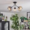 Ripoll lampa sufitowa, kula świetlna bursztynowy, przezroczysty, przydymiony, 3-punktowe
