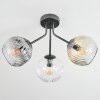 Ripoll lampa sufitowa, kula świetlna bursztynowy, przezroczysty, przydymiony, 3-punktowe