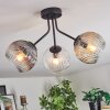 Ripoll lampa sufitowa, kula świetlna bursztynowy, przezroczysty, przydymiony, 3-punktowe