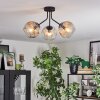 Ripoll lampa sufitowa, kula świetlna bursztynowy, przezroczysty, 3-punktowe