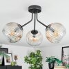 Ripoll lampa sufitowa, kula świetlna bursztynowy, przezroczysty, 3-punktowe