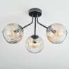 Ripoll Lampa sufitowa, Kula świetlna W kolorze bursztynu, Przezroczysty, 3-punktowe