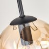 Gastor Lampa sufitowa, Kula świetlna W kolorze bursztynu, Przydymiony, 9-punktowe