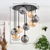 Gastor Lampa sufitowa, Kula świetlna W kolorze bursztynu, Przydymiony, 9-punktowe