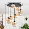 Gastor Lampa sufitowa, Kula świetlna W kolorze bursztynu, 9-punktowe Gastor Lampa sufitowa, Kula świetlna W kolorze bursztynu, 9-punktowe