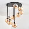 Gastor Lampa sufitowa, Kula świetlna W kolorze bursztynu, 9-punktowe Gastor Lampa sufitowa, Kula świetlna W kolorze bursztynu, 9-punktowe