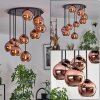Koyoto Lampa sufitowa, Kula świetlna W kolorze miedzi, 9-punktowe