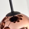 Koyoto Lampa sufitowa, Kula świetlna W kolorze miedzi, 9-punktowe