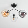 Ripoll Lampa sufitowa, Kula świetlna W kolorze bursztynu, Przezroczysty, Przydymiony, 3-punktowe