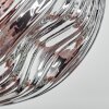 Ripoll lampa sufitowa, kula świetlna złoty, miedziany, przydymiony, 3-punktowe