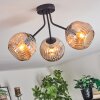 Ripoll lampa sufitowa, kula świetlna bursztynowy, 3-punktowe