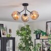 Ripoll lampa sufitowa, kula świetlna bursztynowy, 3-punktowe