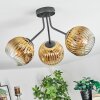 Ripoll Lampa sufitowa, Kula świetlna Złoty, Przezroczysty, 3-punktowe