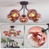Koyoto Lampa sufitowa, Kula świetlna 52 cm Przezroczysty, W kolorze miedzi, 5-punktowe