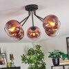 Koyoto Lampa sufitowa, Kula świetlna 52 cm Przezroczysty, W kolorze miedzi, 5-punktowe