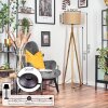 Soungou lampa stojąca kolory naturalne, nikiel matowy, 1-punktowy