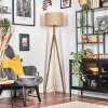 Soungou lampa stojąca kolory naturalne, nikiel matowy, 1-punktowy