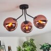 Ripoll Lampa sufitowa, Kula świetlna W kolorze miedzi, 3-punktowe