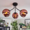Ripoll Lampa sufitowa, Kula świetlna W kolorze miedzi, 3-punktowe