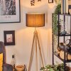 Soungou lampa stojąca chrom, kolory naturalne, 1-punktowy