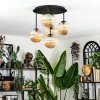 Chehalis Lampa sufitowa, Kula świetlna 45 cm W kolorze bursztynu, 5-punktowe