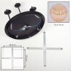 Chehalis Lampa sufitowa, Kula świetlna 45 cm W kolorze bursztynu, 5-punktowe