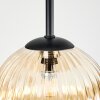 Chehalis Lampa sufitowa, Kula świetlna 45 cm W kolorze bursztynu, 5-punktowe