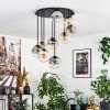Gastor Lampa sufitowa, Kula świetlna W kolorze bursztynu, Przezroczysty, Przydymiony, 9-punktowe