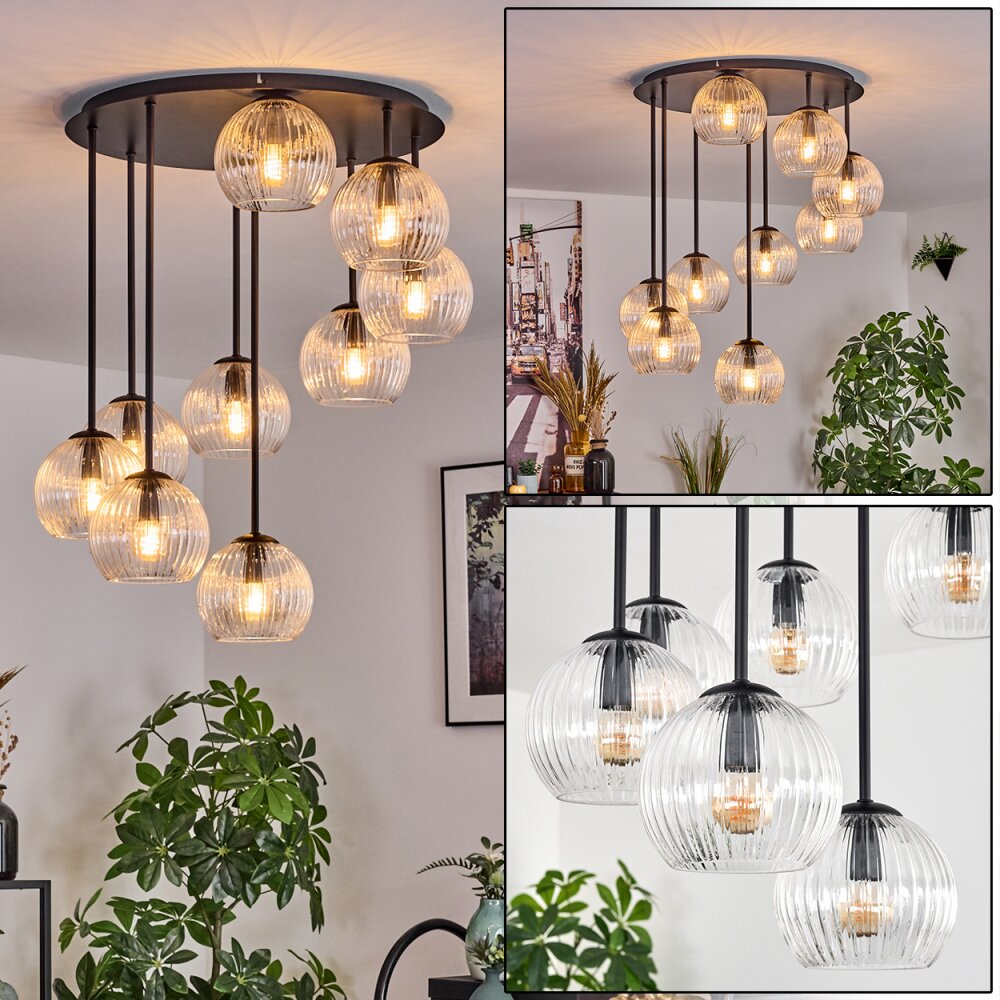 Koyoto Lampa sufitowa, Kula świetlna 57 cm Przezroczysty, 9-punktowe main product photo