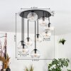 Koyoto Lampa sufitowa, Kula świetlna 57 cm Przezroczysty, 9-punktowe