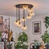 Koyoto Lampa sufitowa, Kula świetlna 57 cm Przezroczysty, 9-punktowe