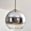 Koyoto Lampa wisząca, Kula świetlna, Lampa wisząca Złoty, Czarny, 1-punktowy
