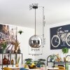 Koyoto Lampa wisząca, Kula świetlna, Lampa wisząca Złoty, Czarny, 1-punktowy